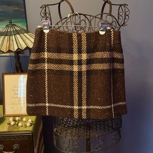 Vintage Burberry wool mini skirt